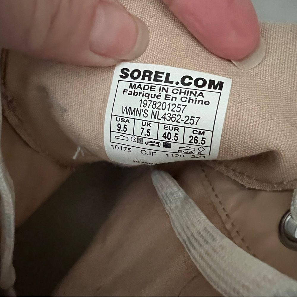 SOREL Women's Joan of Arctic Wedge II Lexie Boot Waterproof Leather Wedge 9.5 - Picture 6 of 7